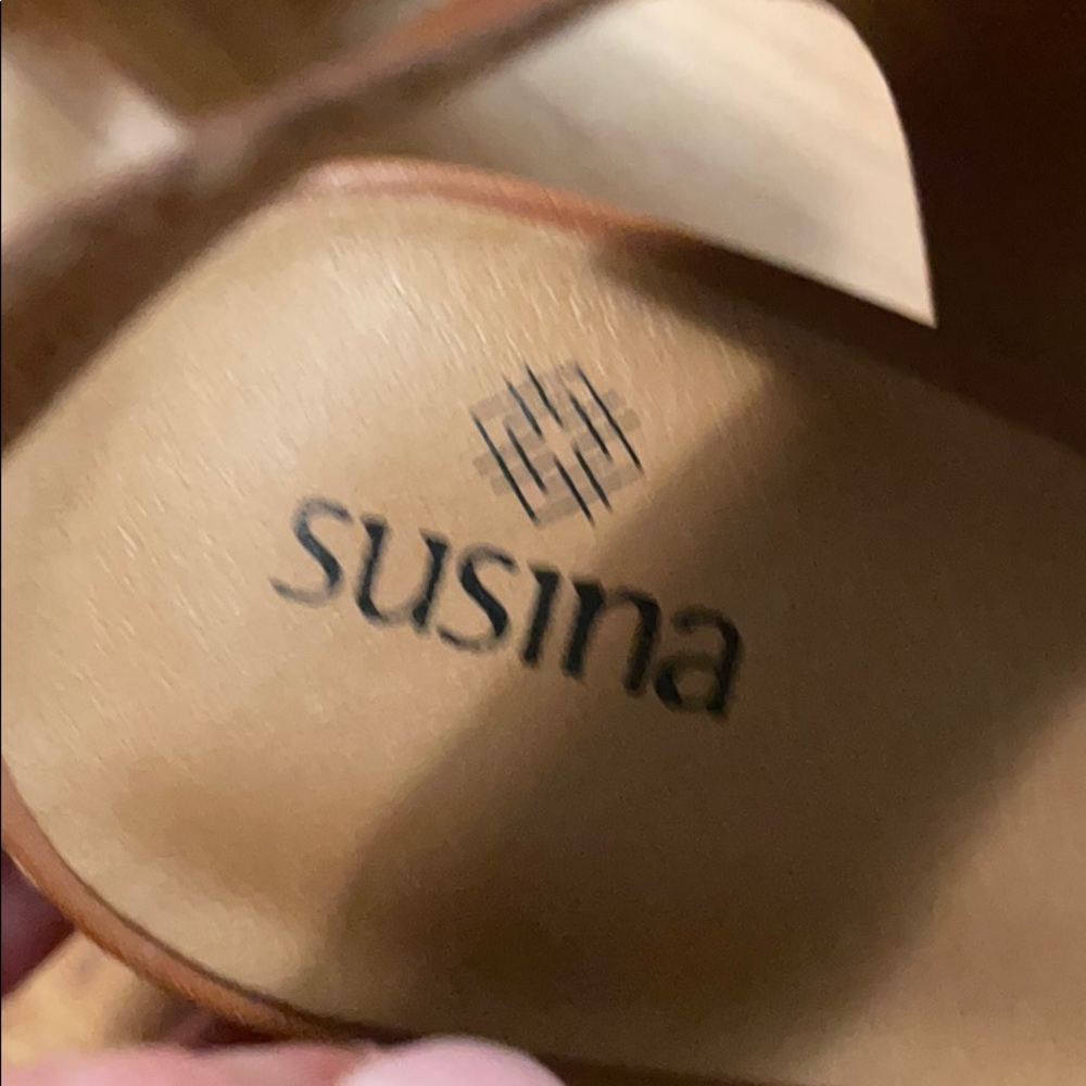 Susina Terra Wedge Sandal Brown Leather - Picture 6 of 14